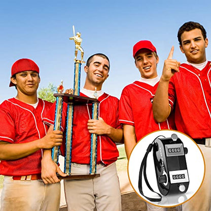 Flutesan 2 Pcs Dual Pitch Counter, Baseball Handheld Digital Clicker