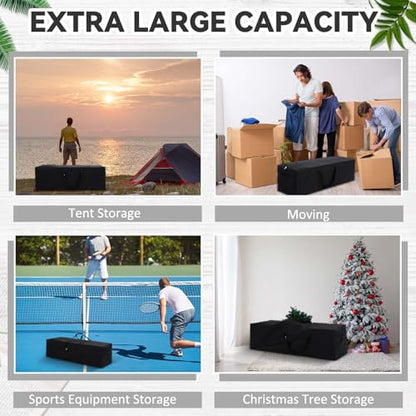 1 Pcs 46 x 12.5 x 12.5, 120 L Versatile Large Duffle Bag, Black - color: Black, size: 46 x 12.5 x 12.5 Inch, 120 L