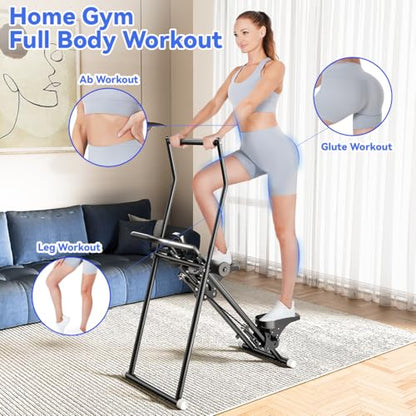 SEWD 2-in-1 Stair Stepper & Ab Machine Cardio Workout Equipment