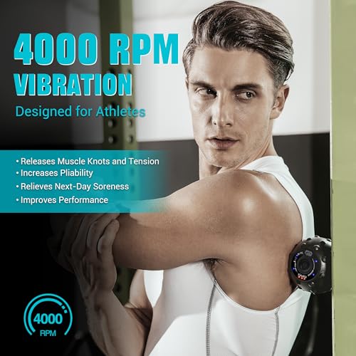 Vulken Vibrating Massage Ball with SphereStrap, Hands-Free Back Massager - color: Black