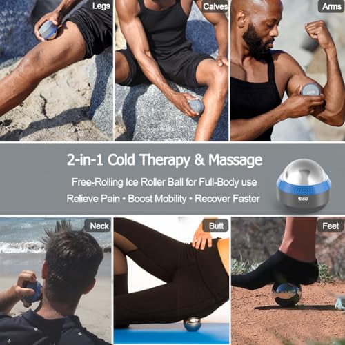 iECO Massage Ice Roller Ball Cold & Heat Therapy Plantar Fasciitis Roller