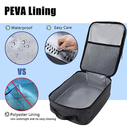 AOSBOS Shoe Bag for Travel,2 Layers Shoes Organizer,Honeycomb Black - color: HoneycombGrey