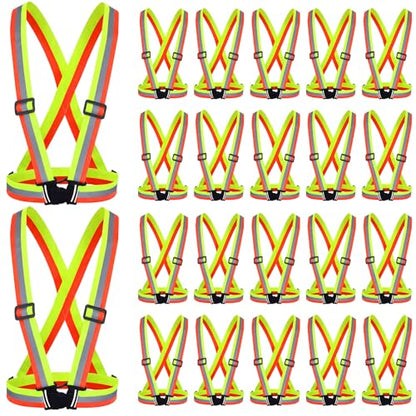Hercicy Reflective Vest High Visibility Safety Vests Bulk - color: Yellow/Orange