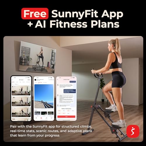 Sunny Health & Fitness Climbing Stair Stepper for Home Gym - color: Gray