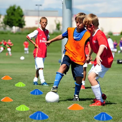 ANSLYQA 50 Pcs Soccer Cones Disc Cones - color: 5 Colors