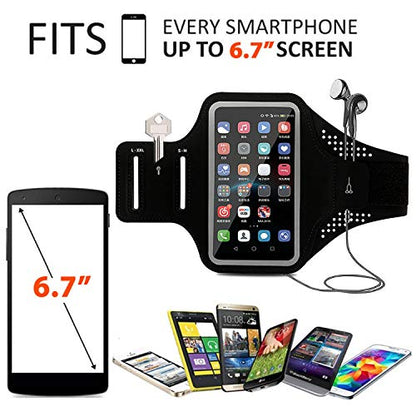Phone Holder for Running Armband Cell Phone Holder for iPhone Armband 11 12 13 14 15 Pro Max XS X XR Plus Galaxy
