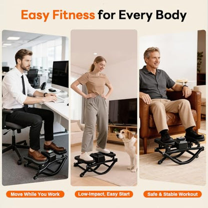 ERGOLIFE Rock Stepper Side to Side, Rocking Stair Stepper for Home Exercise