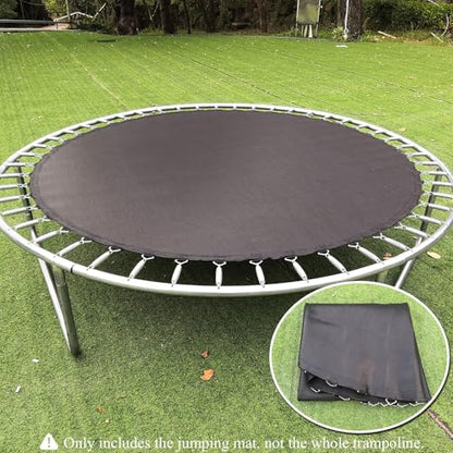 Trampoline Mat, Dia:60"/80", Fits 6FT/8FT Frame, with 36/42/48 V-Rings for Choose and Spring Tool, Reinforce, UV-Resistant, Not Include Spring - size: Fit 8 FT FRAME, style: 80" Diam | 42 V-Rings | Fits 5.5" SpringsLength