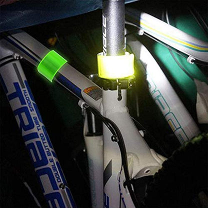 20 Pcs Reflector Snap Bands Fluorescent Slap Armbands - color: Green
