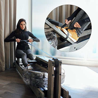 Water Rower Rowing Machine for Home Use, Solid Ash Wood Rower