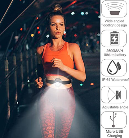 Suptig Outdoor Night Running Lights for Runners Running Light for Camping Hiking Jogging Outdoor Adventure- Hands-Free, Bright and Water-Resistant