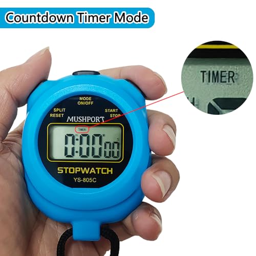 2 Pack Stopwatch Sport Timer, Simple Stop-Watch - color: Blue