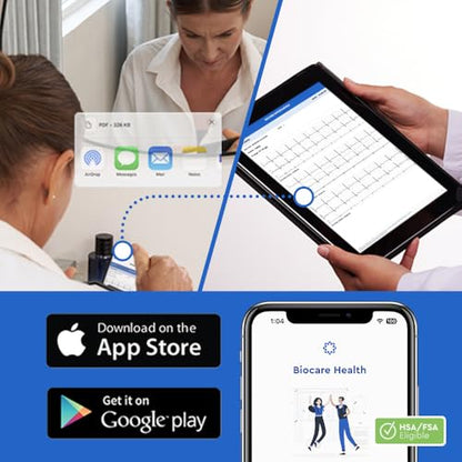 Bioheart | 24/7 Continuous Heart Monitor | No Prescription Needed | Smart Wearable | Chest Strap | One Month Subscription Included - size: Large
