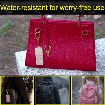 Ultrathin Personal Alarm Rainproof Replaceable Battery Strobe Light - color: Black