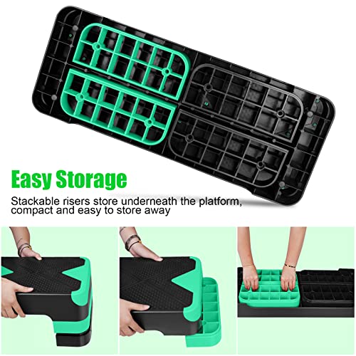 Adjustable Exercise Workout Aerobic Stepper Step Platform Trainer