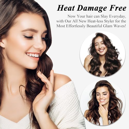 Rods Curlers Set Foam Hair Curlers for Short and Long Hair, No Heat Foam Rollers(Black) - color: Black