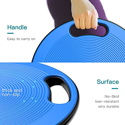 Wobble Exercise Balance Board, No-Skid Surface - color: Classic Blue