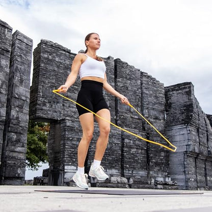 HONOR ATHLETICS Speed Rope, Skipping Rope - Best for Double Under, Boxing, MMA, Cardio Fitness Training Condition - Jump Rope - color: White Rope / Black Handle