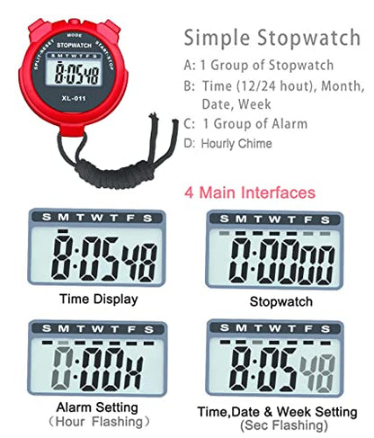 Stop Watches, BESTWYA Stopwatches for Coaches (B, Pack of 12) - color: B , Pack of 12