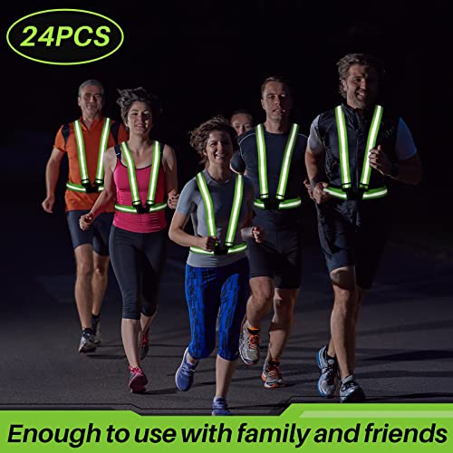Hercicy Reflective Running Vests, Safety Vest Straps - color: Green