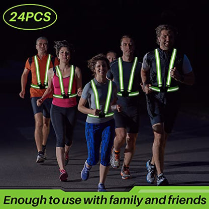 Hercicy Reflective Running Vests, Safety Vest Straps - color: Green