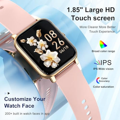 Smart Watch for Women Fitness Tracker: Smart Watches for Women Digital Mens Watches Make/Answer Call Waterproof Running Smartwatch Android Phone iPhone Samsung Compatible Heart Rate Monitor