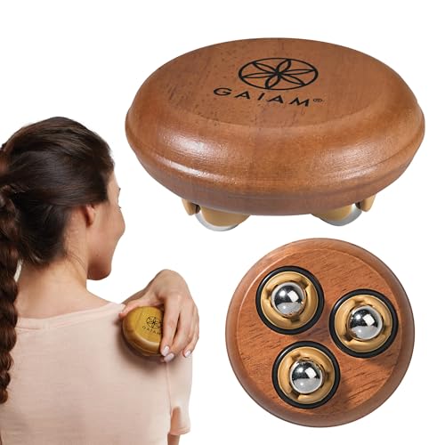 Gaiam Handheld Percussion Massager, Portable (Black)