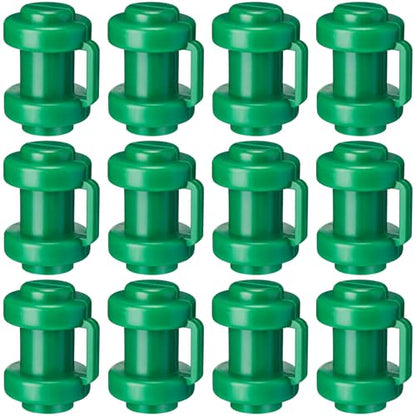 12 Pcs Trampoline Pole Caps 1 Inch in Dameter Enclosure Poles Caps Trampoline Net Pole Cap Replacement Enclosure Poles for Net Hook Safety Accessories - color: Dark Green