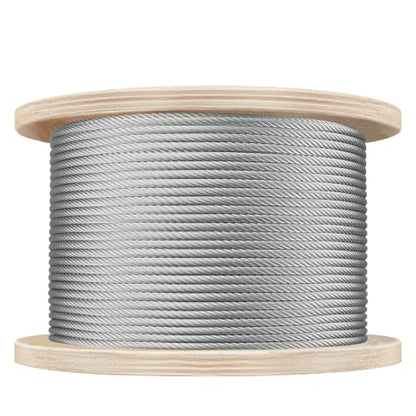 3/16” Stainless Steel Cable 250FT, 304 SS Wire Rope 7x19