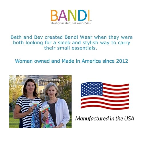 BANDI Running Belt for Women & Men – USA Made No-Bounce Adjustable Waist Pack & Secure Fanny Pack – Fits All Phones, Gels & Essentials – Zipper-Free, Medical Device Friendly - color: Confetti