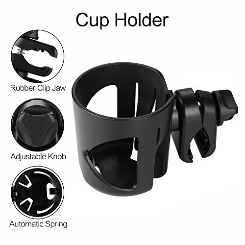 Accmor Wheelchair Cup Holder and Hook, Walker Cup Holder Attachment