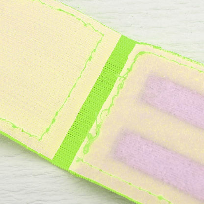 2 Pack Neon Green Reflective Ankle Bands Elastic Reflective Bicycle Pant Clips High Visibility Leg Straps Adjustable Safety Reflective Arm Wristbands for Night Running Cycling Jogging Walking