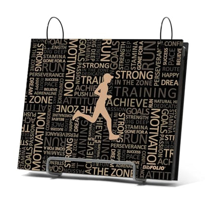 Gone For a Run BibFOLIO Race Bib Album - Running Inspiration Male - 9.5x8 - color: Running Inspiration Male