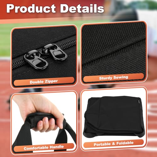 39" Starting Block Carry Bag Heavy Duty Starting Block Storage Organizer Bag for Track and Field, Large Portable Duffel Tote with Comfortable Handle for Sports Equipment Travel Camping