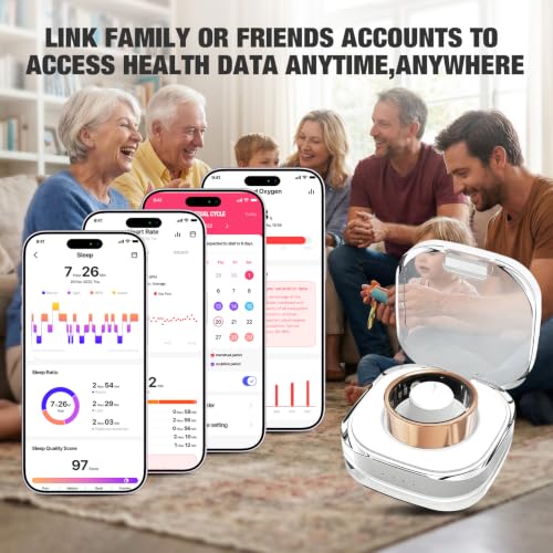 Smart Ring with Heart Rate, Blood Oxygen, Sleep Tracker, Step Tracker - size: 10
