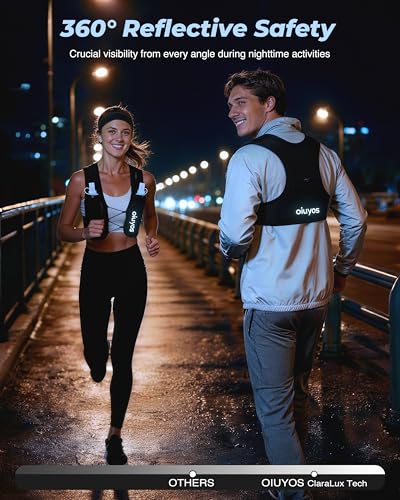 Running Vest (Large) & 2 Pack Soft Water Bottle