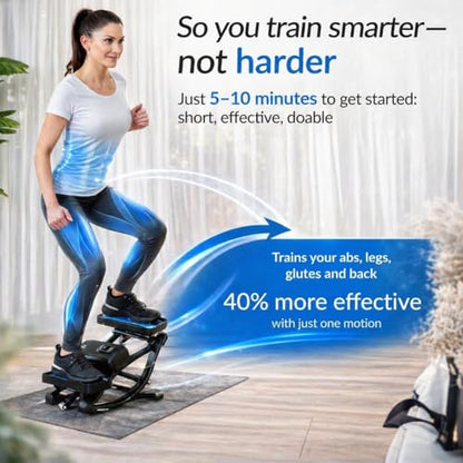 2026 New Rock Stepper Side to Side with Digital Display-Low Impact Rocking Stepper for Core & Glutes, Whisper Quiet for Home & Office Workout, Equipped with Resistance Bands and Floor Mats (330lbs)