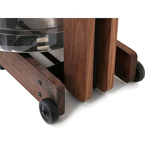 WaterRower Walnut Rowing Machine with S4 BLE Monitor | USA Made Water Rower | Original Handcrafted Erg Machine for Home Use & Gym | Best Warranty - color: Hi-Rise