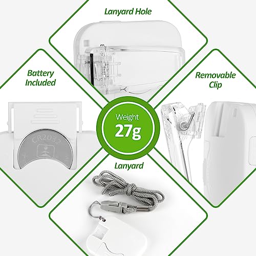 3D Pedometer for Walking, Simple Step Counter for Walking - color: white