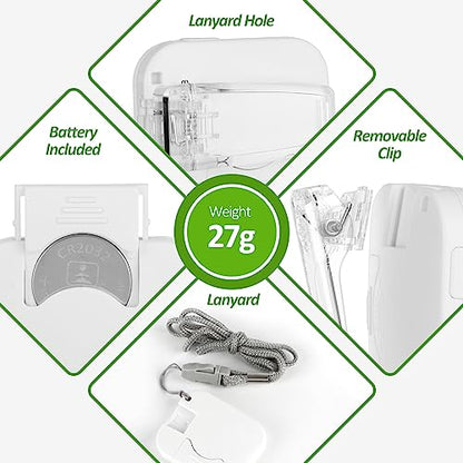 3D Pedometer for Walking, Simple Step Counter for Walking - color: white