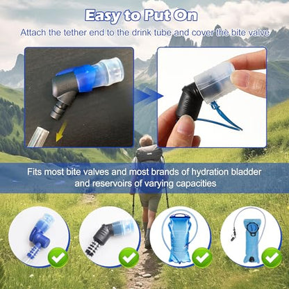 Enhon 2pk Hydration Bladder Silicone Bite Valve Cover Replacement