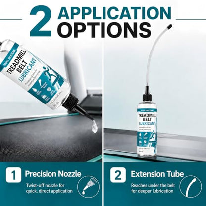 Treadmill Lubricant for Belt, 100% Silicone Oil with Applicator