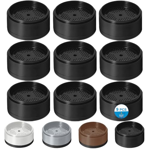 Bed Risers 1 inch, 2 inch, 3 inch, 4 inch Heavy Duty, Adjustable Furniture Riser for Table Desk Couch Sofa Chair Refrigerator Washing Machine, Stackable Bed Raisers Blocks (Black 9 Pack, 1 inch) - color: Black 9 Pack, size: 1 Inch