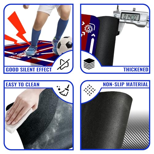 Soccer Training Mat, Soccer Training Equipment, Soccer Gifts for Boys 8-12 - color: Stripes, size: 35*23 IN
