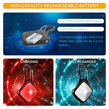 Dog Collar Light 4 Modes RGB Lights High Capacity USB Rechargeable Dog Light Waterproof for Night Walking(2 Pack Black) - color: Black