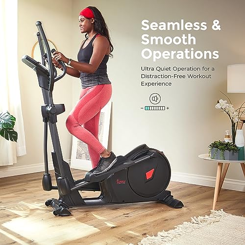 Sunny Health & Fitness Heavy Duty Elliptical Machine with Full Body Workout - style: 15.5" Stride