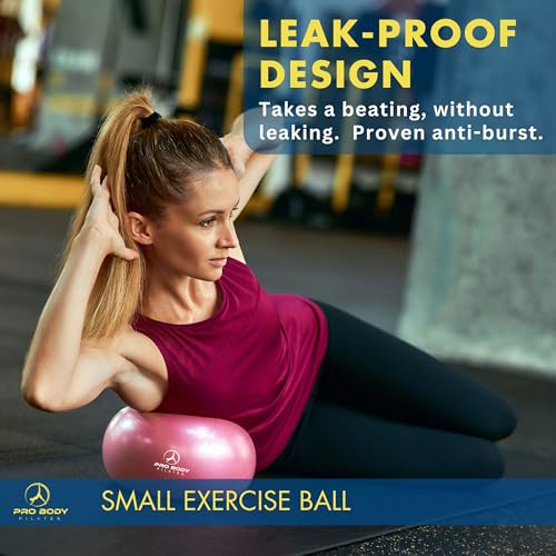 ProBody Pilates Ball Small — 9 Inch Small Exercise Ball - color: Pink