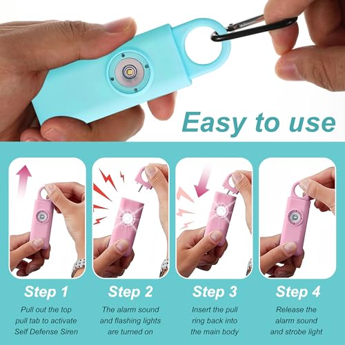 Self Defense Siren Personal Safety Alarm (Pink)