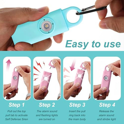 Self Defense Siren Personal Safety Alarm (Pink)