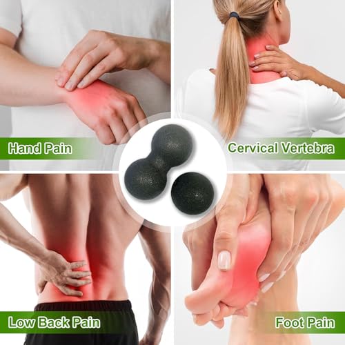 Peanut Massage Ball, Double Lacrosse Foam Roller for Physical Therapy, Firm